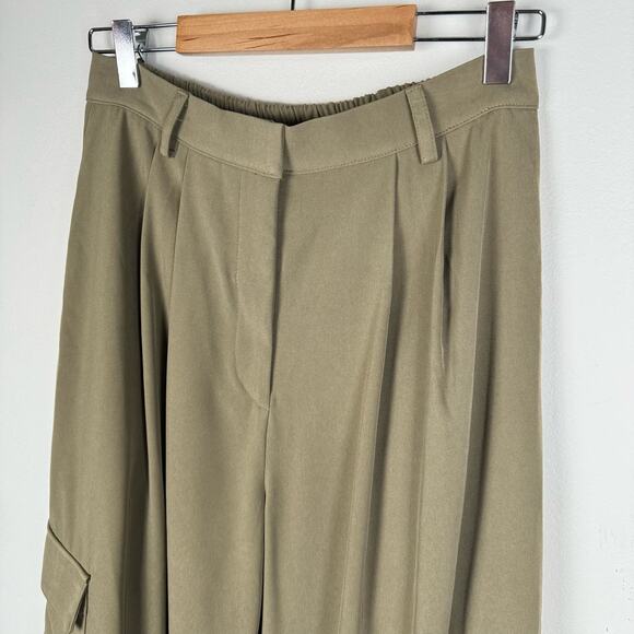 19 Cooper High Waist Baggy Cargo Pants in Khaki NWT Womens M y2k Utility Grunge - Picture 11 of 15